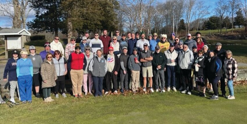 POLAR PACK: This is the 43-player field that played in the 8th Annual Polar Golf Tournament at Glocester Country Club and raised $2,000 for Hasbro Children&rsquo;s Hospital on New Year&rsquo;s Day. (Submitted photos)