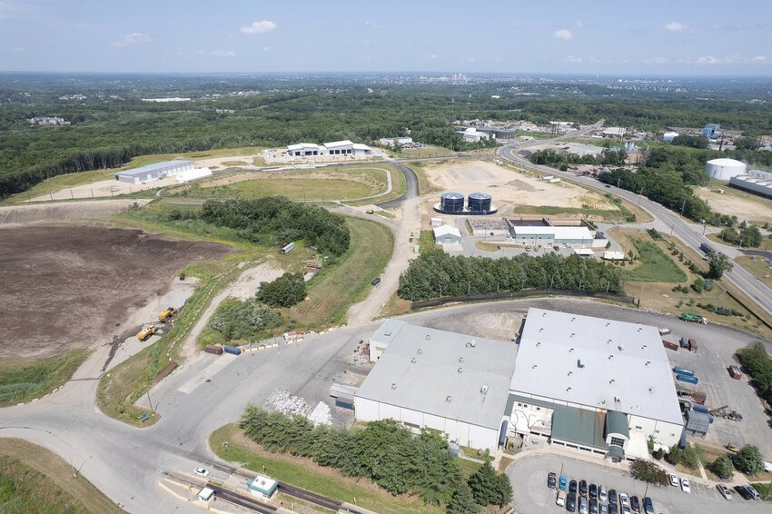 FROM THE AIR: These images from the vicinity Rhode Island Resource Recovery Corporation (RIRRC) Central Landfill and Material Recycling Facility in Johnston were captured last year by drones piloted by Trevor Bryan, an FAA Licensed and insured drone pilot, the owner and operator of New England Aerial Services. For more information on the Warwick-based company, visit their Facebook page at www.facebook.com/newenglandaerialservices. (Photos by New England Aerial Services)