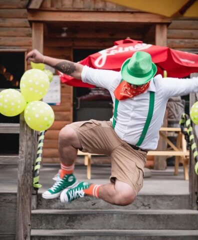 ONE HAPPY LEPRECHAUN: Celebrating the Thirsty Beaver Cranston&rsquo;s 10 year birthday last year, was Devon Jacob.