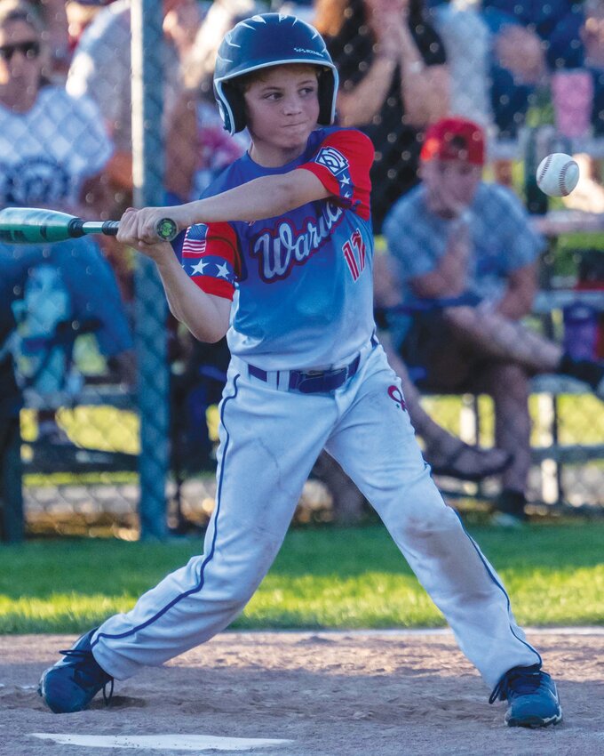 SWINGING AWAY: WCA&rsquo;s Lou Johnston at bat. (Photo by Leo van Dijk/rhodyphoto.zenfolio.com)