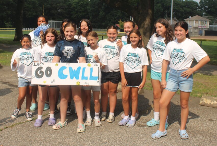 SEND OFF: The CLCF-CWLL 10-U all-stars gather for a photo prior to the send off celebration on Tuesday morning at Brayton Park