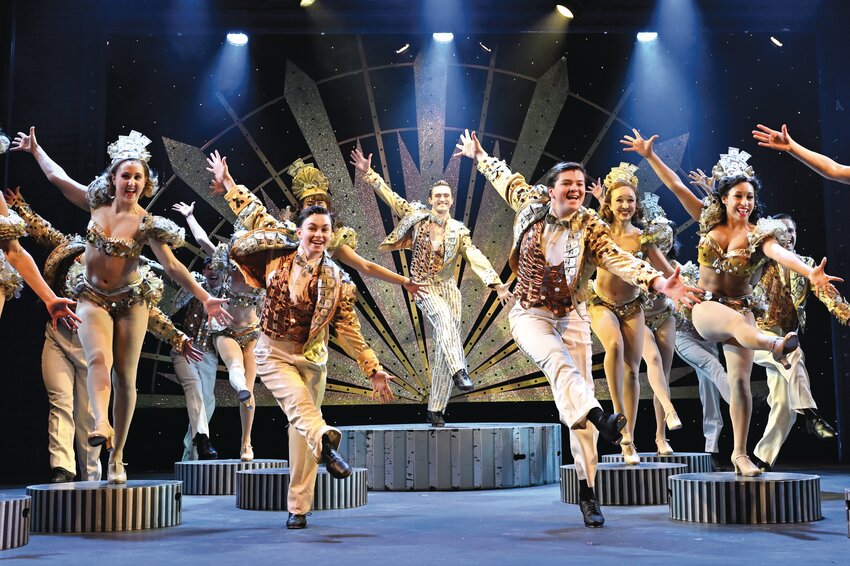 The cast of &ldquo;42nd STREET&quot; at Theatre By The Sea thru September 15, 2024. (Photo by Mark Turek)