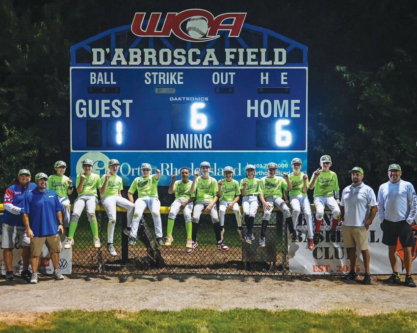 PERFECT SEASON: WCA’s Greenwood Credit Union team. (Photos by Leo van Dijk/rhodyphoto.zenfolio.com)