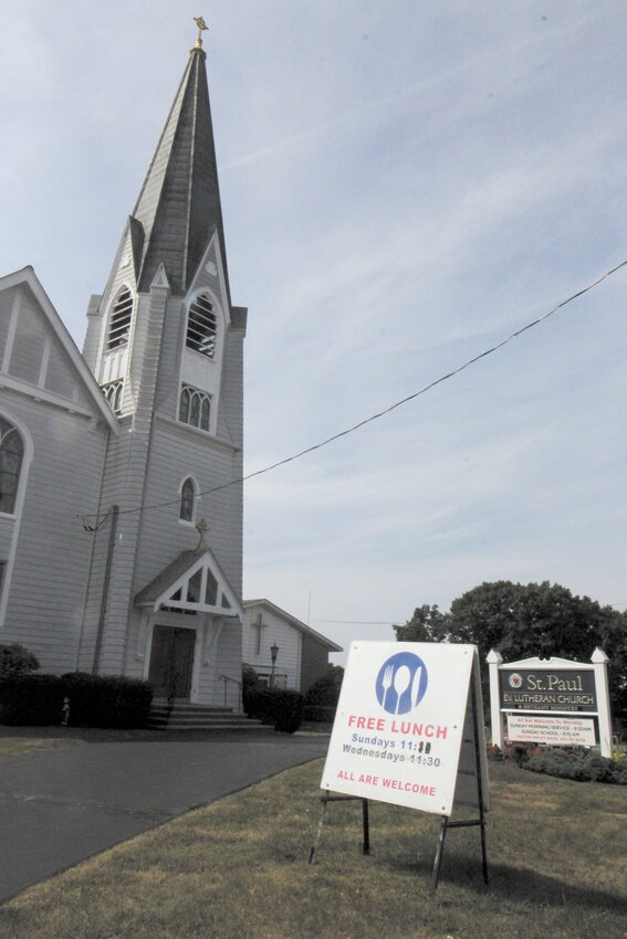 CHURCH UPON THE HILL: With a commanding view of the Pawtuxet Valley, St. Paul Evangelical Lutheran Church is celebrating its 150th anniversary on Sept. 29. (Warwick Beacon photo)