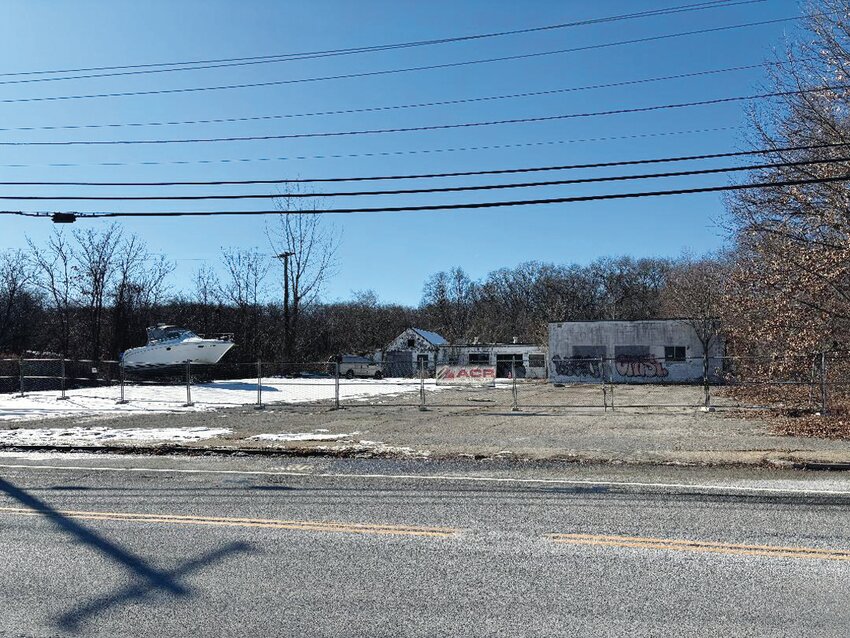 The land earmarked by the town to be taken by eminent domain for the proposed centralized municipal campus housing Johnston’s Fire Department, Police Department and Town Hall. Beacon Media file photo by Tim Forsberg