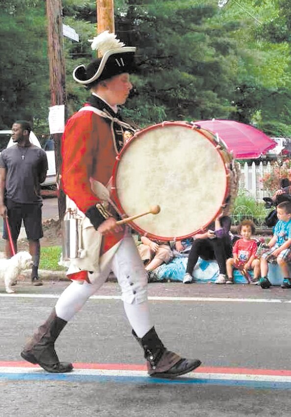 The drum line usually consists of snare drums and bass drums.