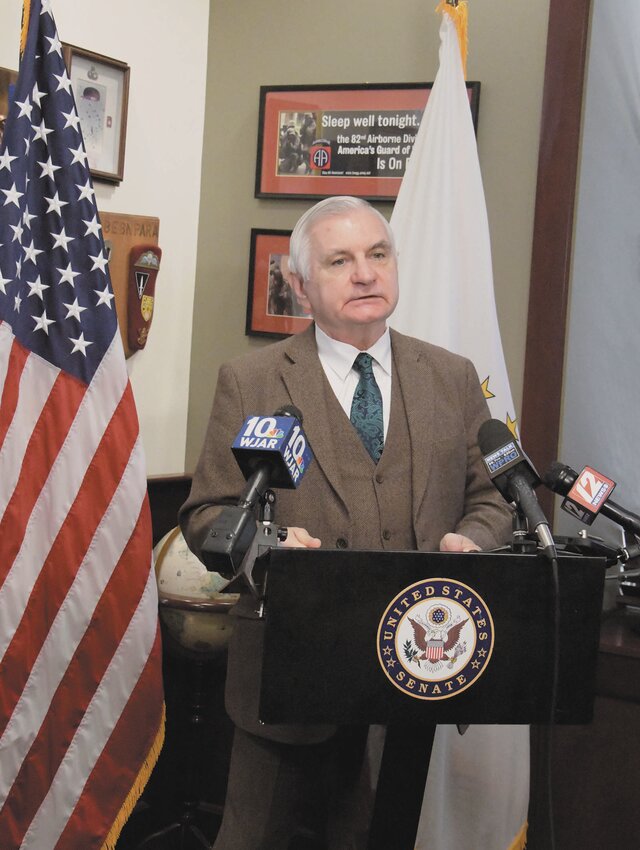 U.S. Sen. Jack Reed, who held a press conference last week in his Cranston office, said, &ldquo;We have to keep calling out what we think is wrong&rdquo; in the Trump administration&rsquo;s raiding of social programs to fuel tax cuts for the rich.