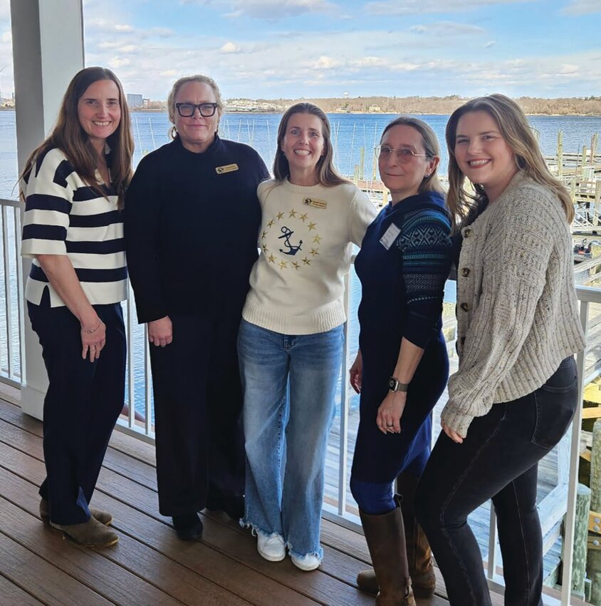 Pictured are members of the Edgewood Yacht Club and Sailing School leadership team, including sailing director Skylar Batz (far right). Submitted photo