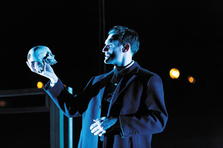 Jeff Church as Hamlet.