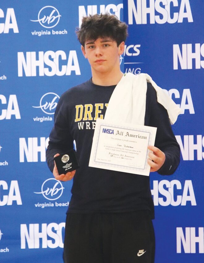 Gian Richardson on the podium at the national championship. Submitted photos