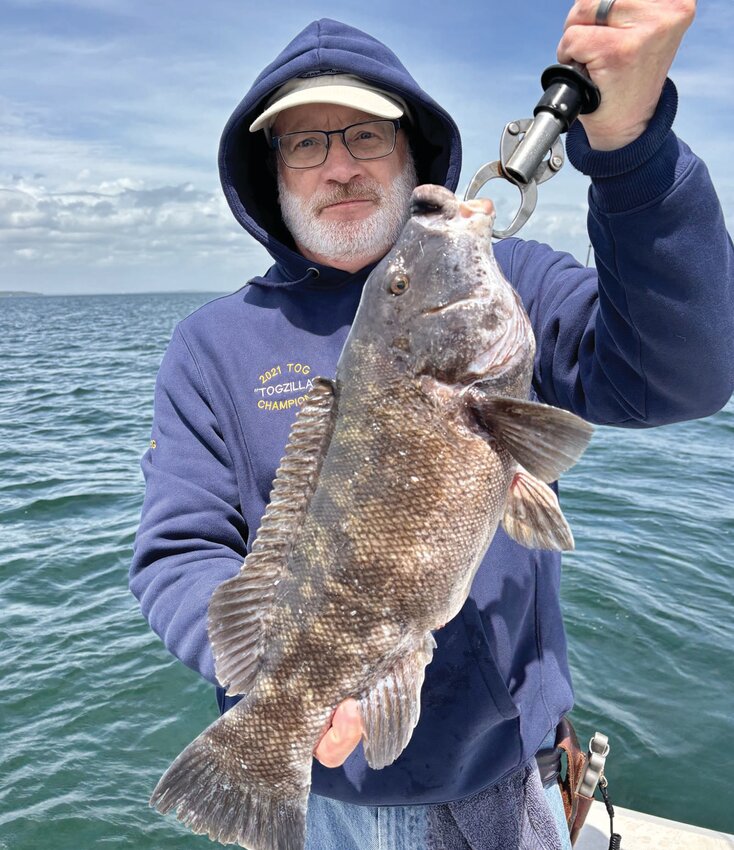 Tautog bite on:  Angler Greg Vespa of Tiverton, said, &ldquo;Tog fishing opened up this weekend in the mid and lower Narragansett Bay.  Caught our limit before our coffee was cold.&rdquo;