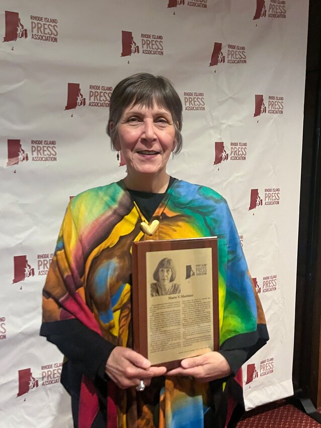 Marta Martinez was inducted into the Rhode Island Press Association Hall of Fame on May 2.