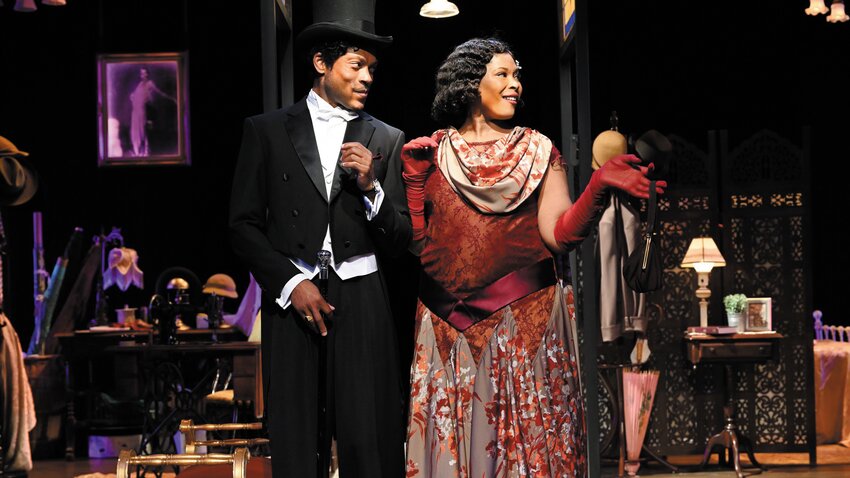 Taavon Gamble as Guy Jacobs and Cloteal L. Horne as Angel Allen. Photos by Mark Turkek courtesy of Trinity Rep.
