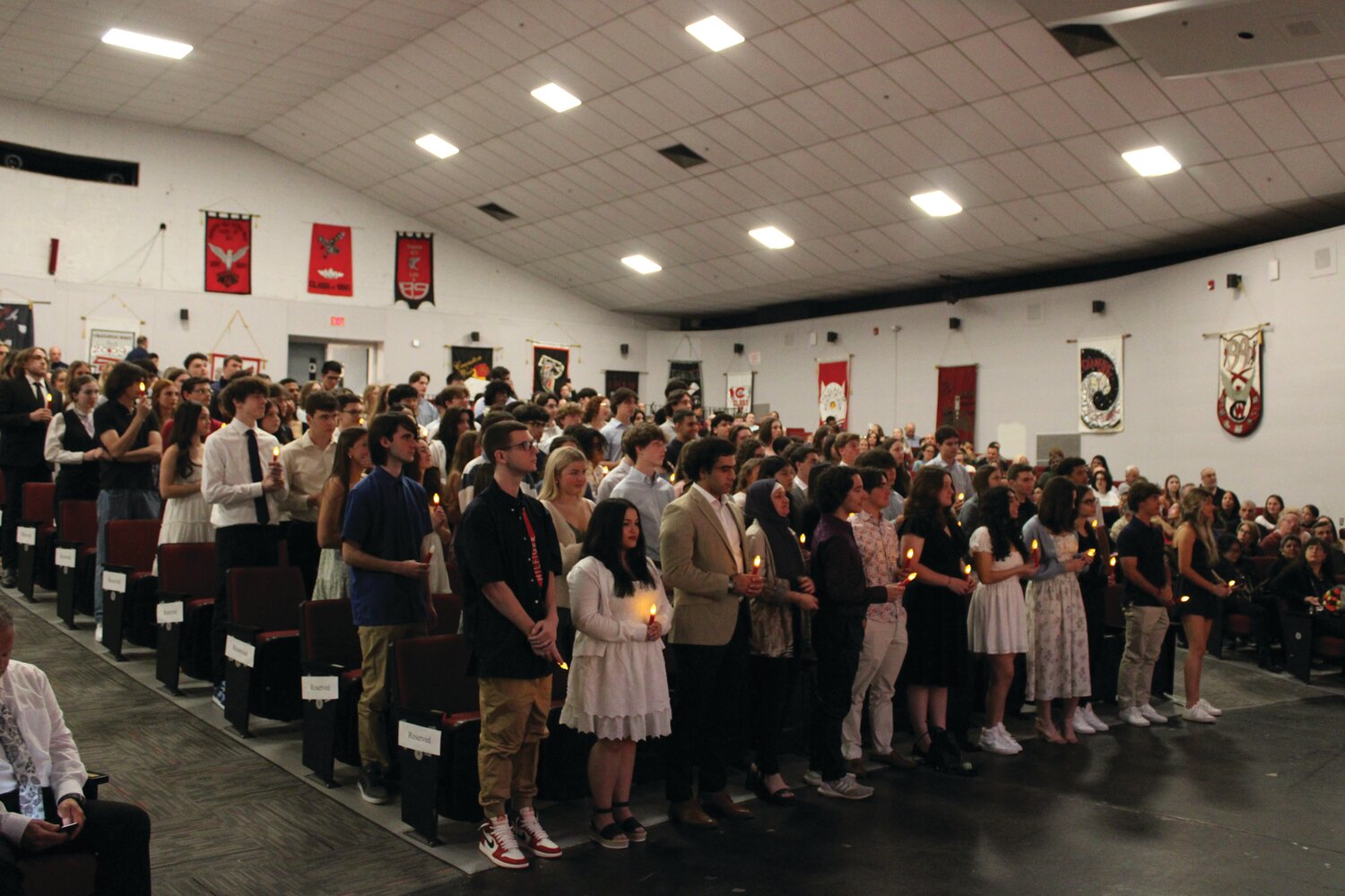 Cranston High School West celebrates National Honor Society inductees ...