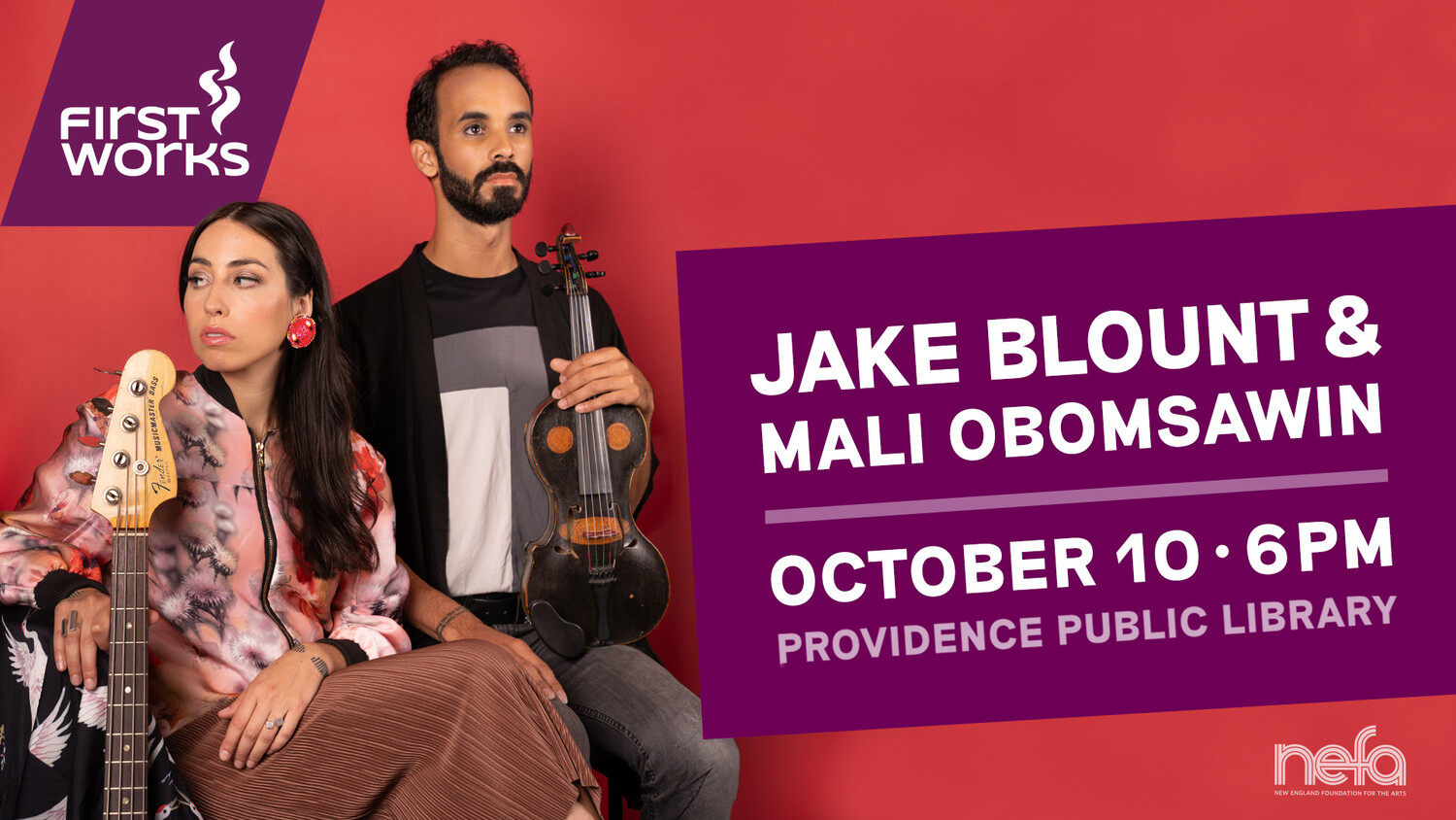 FirstWorks presents Jake Blount + Mali Obomsawin | Warwick Beacon