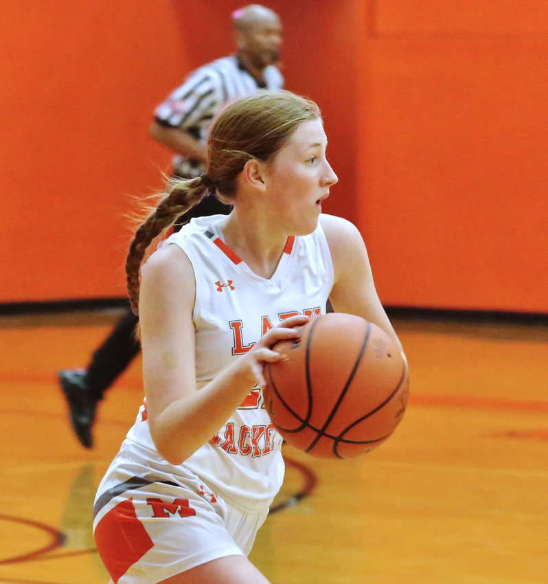 Lady Jacket point guard Macy Fischer had one of her best performances in the win over Bullard.