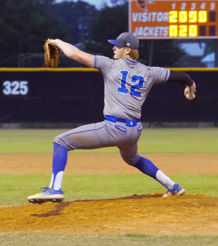 Quitman&rsquo;s Landon Richey pitched a gem of a game in the 3-2 win over Mineola last Tuesday.