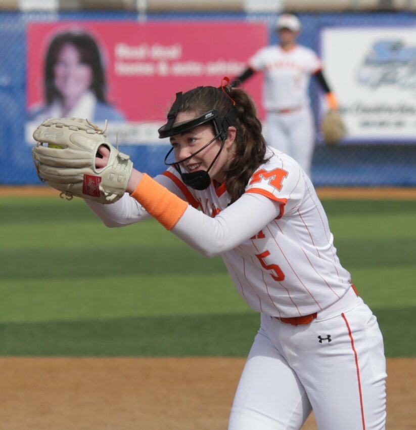 Mineola righthander Jadelyn Marshall reflected the joy of once again playing ball.