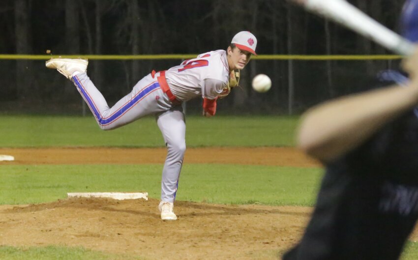 Easton Campbell began Alba-Golden&rsquo;s district play with a one-hit shutout at Fruitvale.