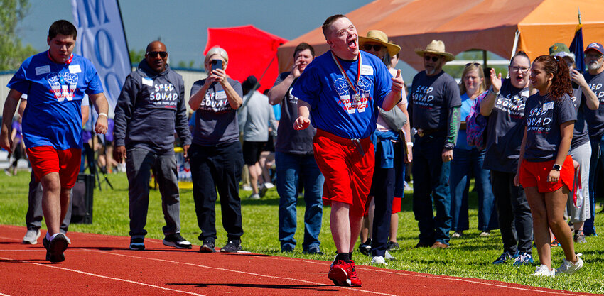 Enthusiastic support for the Wood County Warriors from their &quot;speed squad&quot; was on display for the 25m walk/run.